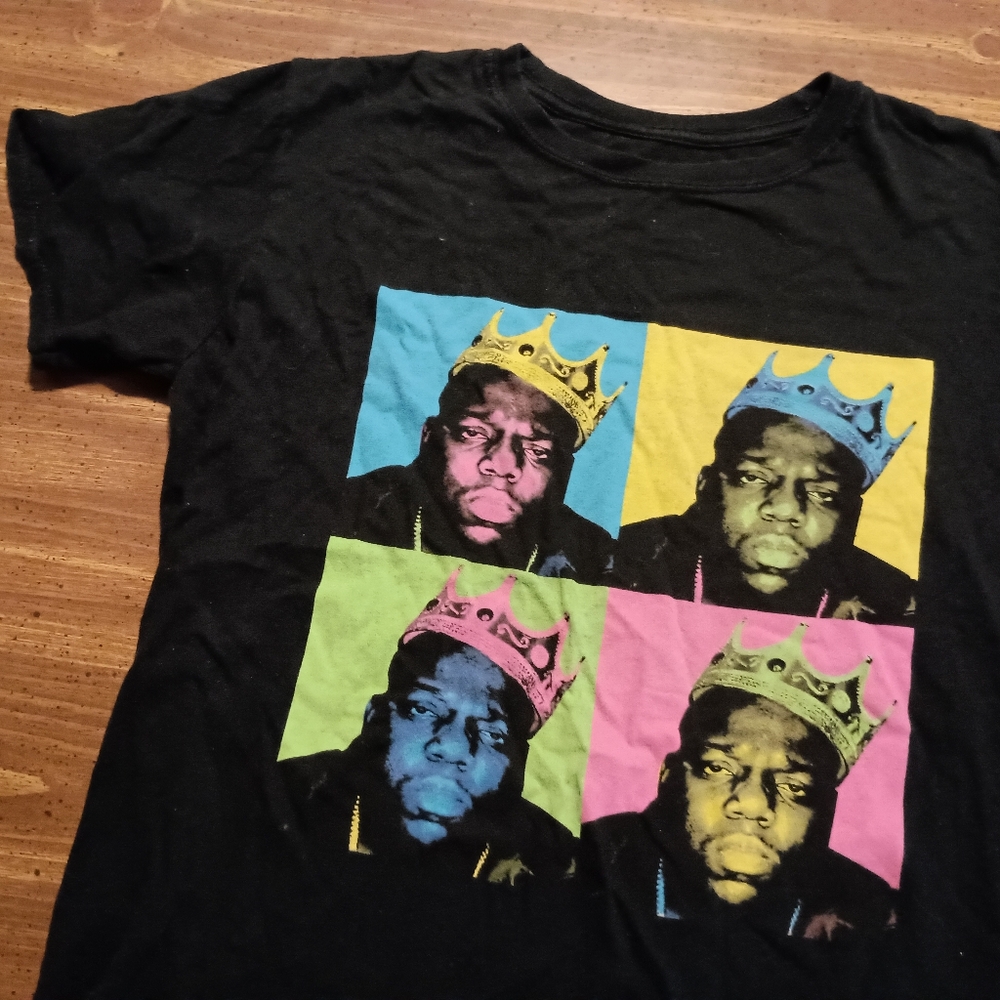 NOTORIOUS BIG T-SHIRT - Large / Rap Music Biggie Smalls B.I.G. Art Shirt Warhol